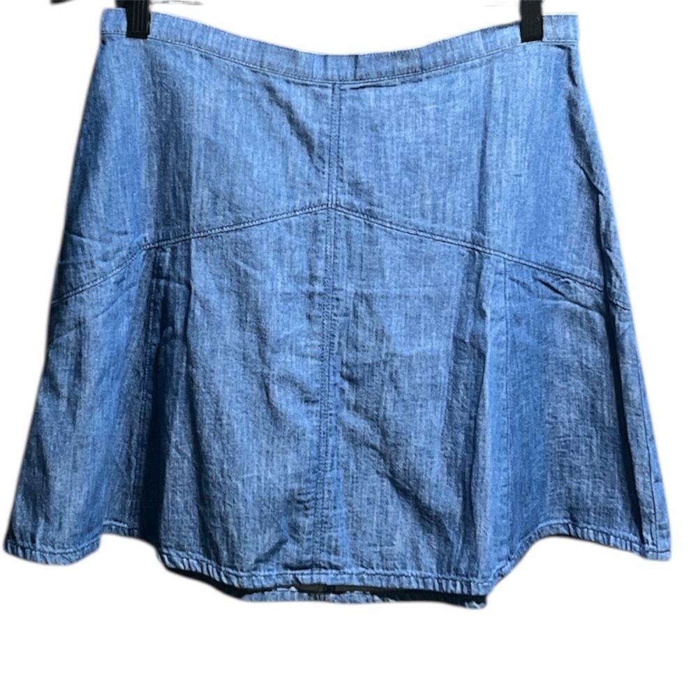 Madewell Light Blue Denim Skater Skirt
